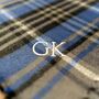 Personalised Embroidered Winter Checked Scarf, thumbnail 2 of 9