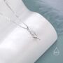 Sterling Silver Extra Tiny Lavender Pendant Necklace, thumbnail 5 of 12