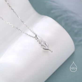 Sterling Silver Extra Tiny Lavender Pendant Necklace, 5 of 12