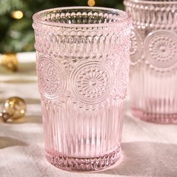 Set Of Four Armas Rose Highball Glasses, 3 of 6