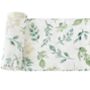 Green Leaf Bamboo Muslin Swaddle Blanket, thumbnail 1 of 4