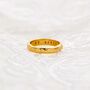 Personalised 9ct Gold Textured Wedding Band, thumbnail 3 of 9