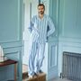 Men's 'Brighton Blue' Stripe Brushed Cotton Pyjama Set, thumbnail 1 of 4