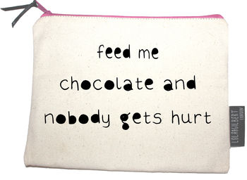 'Feed Me Chocolate' Pouch, 2 of 4