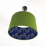 Lampshade With Midnight Botanical Lining, thumbnail 5 of 7