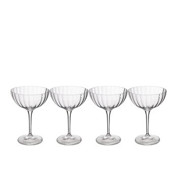 Ridged Crystal Coupe Glass Set, 2 of 4