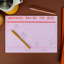 Woohoo! You're The Boss A4 Desk Planner, thumbnail 2 of 3