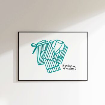 Let Me Sleep Bedroom Wall Art, 3 of 4