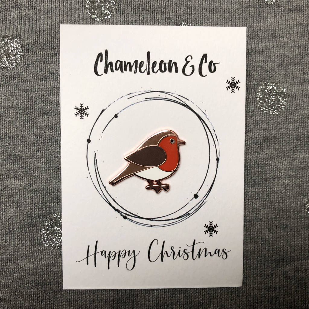 Robin Enamel Pin Badge By Chameleon And Co 