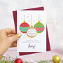 Personalised Christmas Baubles Scratch Card, thumbnail 1 of 9
