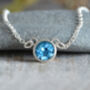 9mm Topaz Necklace In Sterling Silver, thumbnail 1 of 7