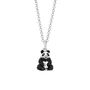 Sterling Silver Panda Bear Charm Necklace, thumbnail 9 of 9
