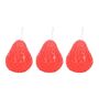 Strawberry Shaped Candle Set Of Three For Her, thumbnail 2 of 2