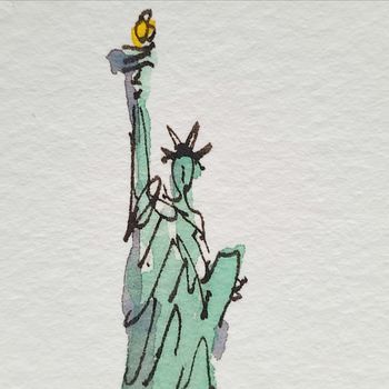 Statue Of Liberty New York Giclee Print, 3 of 3