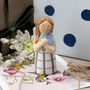 Forget Me Not Flower Girl Figurine | Ceramic Ornament, thumbnail 1 of 4