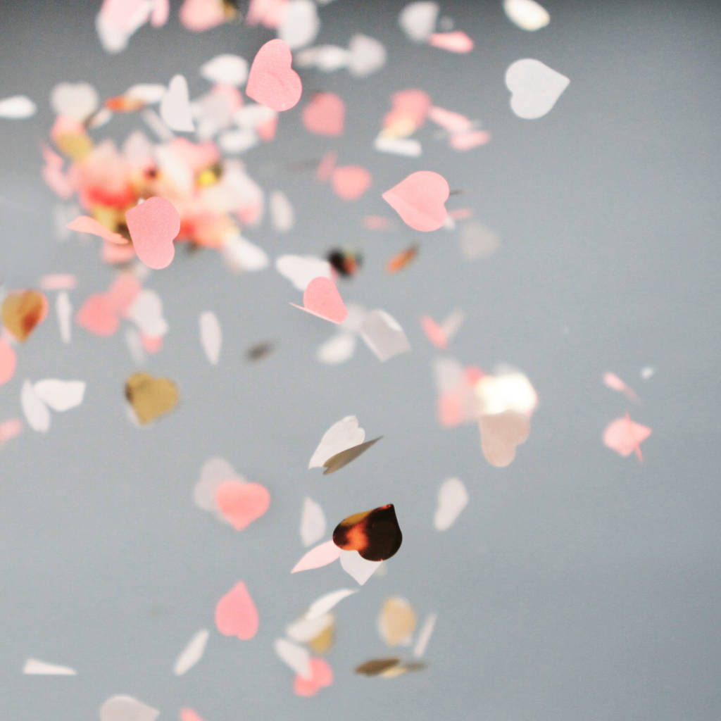 Heart Shaped Confetti In A Box By Postbox Party