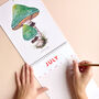 British Mushrooms 2024 Month To A Page Wall Calendar, thumbnail 8 of 11