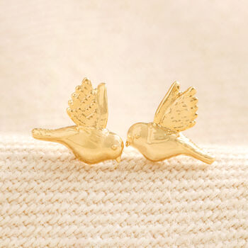 Delicate Bird Stud Earrings, 3 of 7