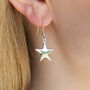 Sterling Silver Puffy Star Earrings, thumbnail 1 of 6