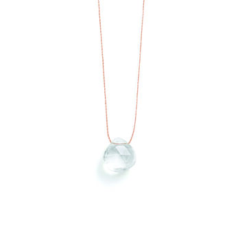 April Quartz Fine Cord Birthstone Necklace, 2 of 6