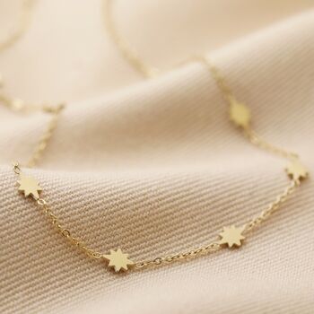 Long Starry Necklace In Gold Plating, 2 of 6