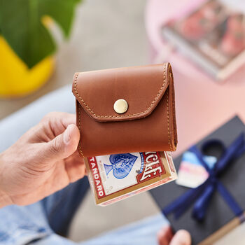 Personalised Leather Playing Card Holder And Luxury Playing Cards, 3 of 7