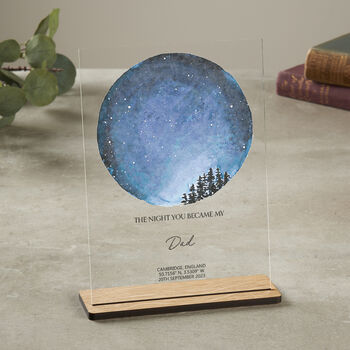 Personalised Constellation Star Map Gift For Dad, 3 of 11