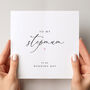 To My Stepmum On My Wedding Day Card, thumbnail 2 of 4