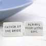 Wedding Cufflinks. Father Of The Bride Gift, thumbnail 1 of 6