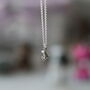 Girls Mini Charm Necklace Silver Dolphin, Heart Or Star, thumbnail 3 of 5