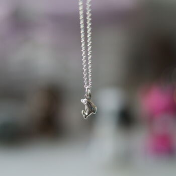 Girls Mini Charm Necklace Silver Dolphin, Heart Or Star, 3 of 5