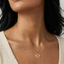 World Coin Pendant Necklace For Her 18k Gold Plated, thumbnail 1 of 4