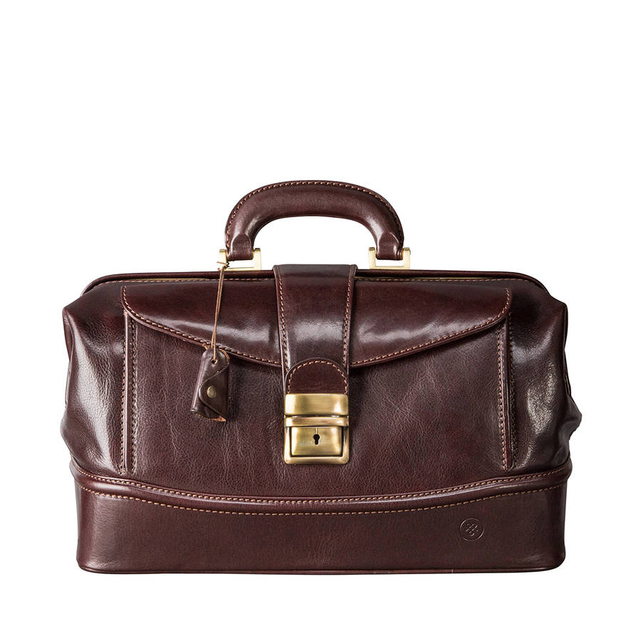 Personalised Small Leather Medical Bag.'the Donnini S' By Maxwell Scott ...