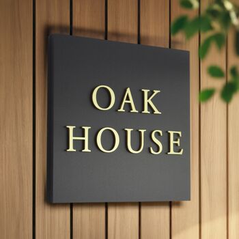 Personalised Square House Sign, 4 of 10