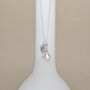 Personalised Sterling Silver Snowdrop Charm Necklace, thumbnail 5 of 6
