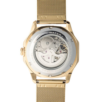 Thomas And George Automatic Skeleton Men's Watch Berlin Gold Edition, 4 of 7