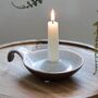 Neutral Speckled Ceramic Candlestick Holder, thumbnail 3 of 4