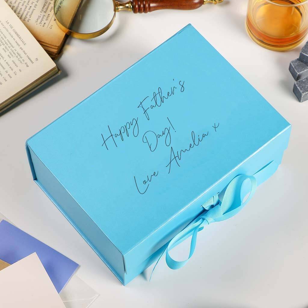 Personalised A5 Bright Blue Gift Box, 1 of 8