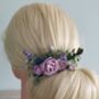 Lilac And Lavender Flower Hair Comb, thumbnail 1 of 2