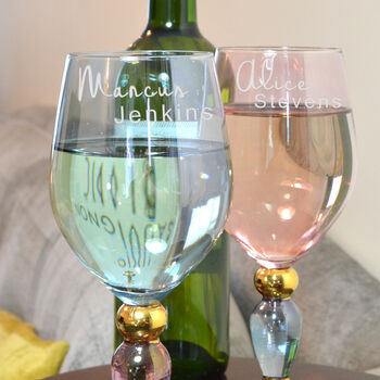 Elegantly Crafted Personalised Wine Glass, 5 of 5