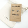 Silver Sun Earrings. You Are My Sunshine, thumbnail 1 of 2