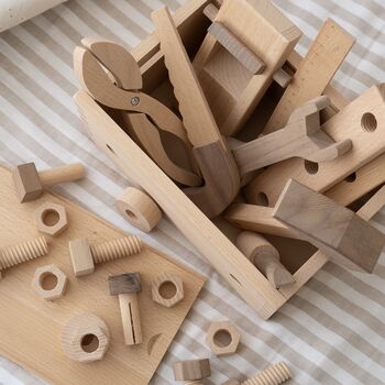 Wooden Play Tools And Storage Box, 6 of 7