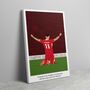 Mo Salah Liverpool Champions Commentary Canvas, thumbnail 1 of 2
