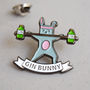 'Gin Bunny' Enamel Pin Badge, thumbnail 2 of 4