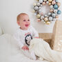 Personalised Penguin Baby First Christmas Babygrow, thumbnail 6 of 12