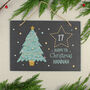 Personalised Christmas Advent Chalk Countdown Sign, thumbnail 1 of 3