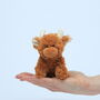 Christmas Highland Mini Brown Cow Soft Toy, Gift Boxed, thumbnail 8 of 9
