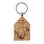 'Home Paw Fect Home' Dog House Shaped Keyring, thumbnail 3 of 3