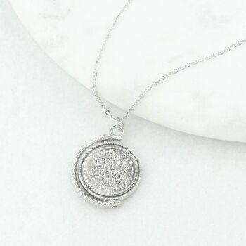 Sixpence 60th Birthday Spinner Necklace, 3 of 12