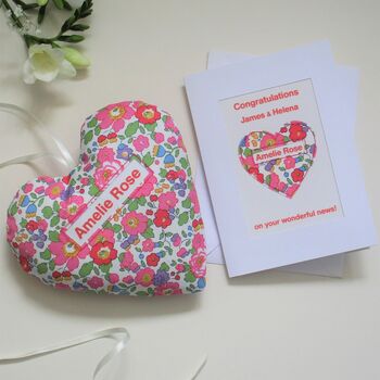New Baby Liberty Print Heart, 3 of 8